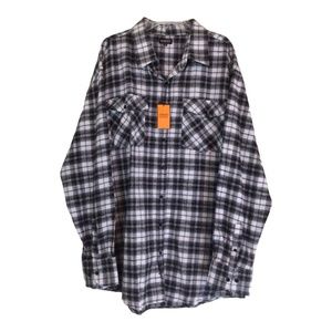 Gioberti Flannel Button Up Shirt 4X NWT